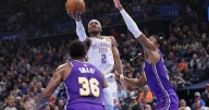 Gilgeous-Alexander scores 30 points as the Thunder beat Doncic and the Lakers 121