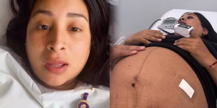 Kathy Sheen permanece hospitalizada de emergencia tras romper fuente en su embarazo de gemelas: “Oren por mis hijitas”