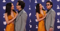 Christian Nodal evita beso de Ángela Aguilar en la alfombra roja de los Latin Grammy 2025 y causa miles de críticas