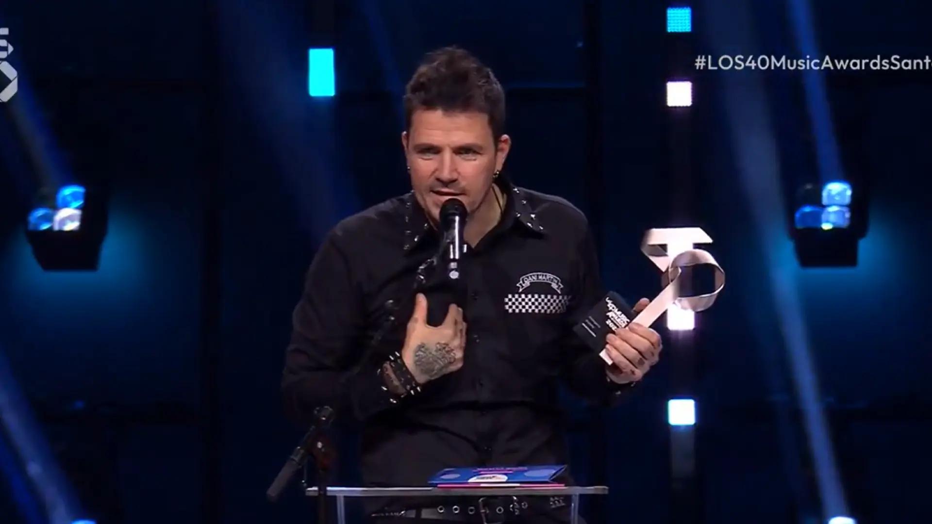 El mensaje de Dani Martín a Dani Fernández en Los 40 Music Awards: "Tiene ese ADN que me representa"