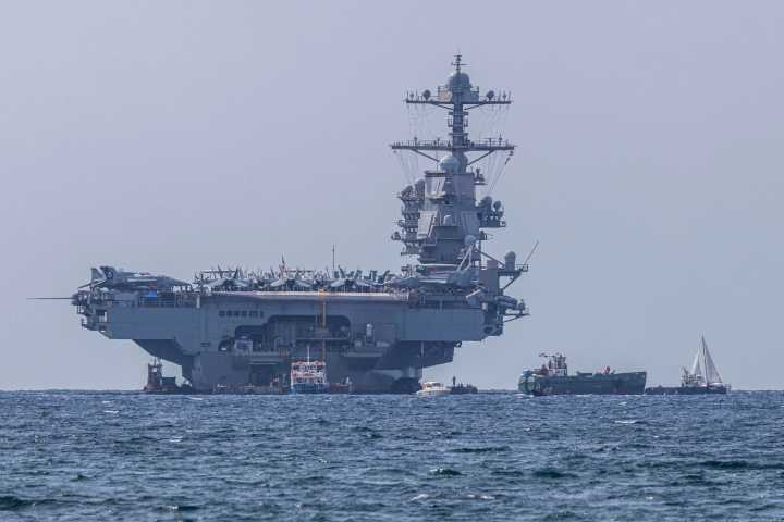 ¿Qué capacidades tiene el portaaviones USS Gerald R. Ford que llegó al Caribe?