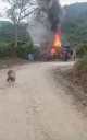 Otro vehículo fue incinerado en zona rural de Gigante, Huila