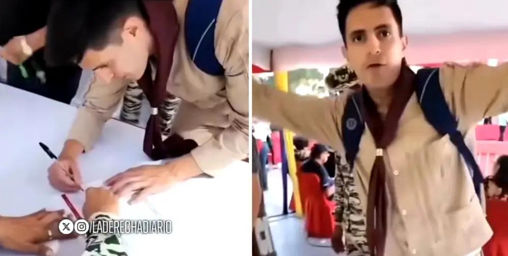 Michelo se inscribió en el ejercito venezolano y desafió a Trump: “Te estamos esperando”