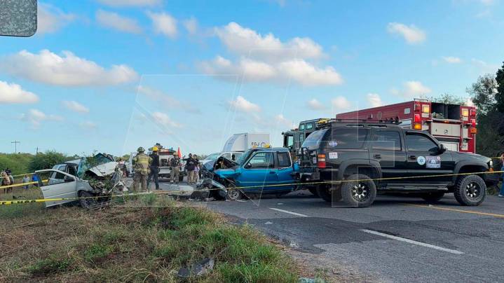 Un Muerto y Cuatro Lesionados en Accidente Carretera Playa Bagdad en Matamoros