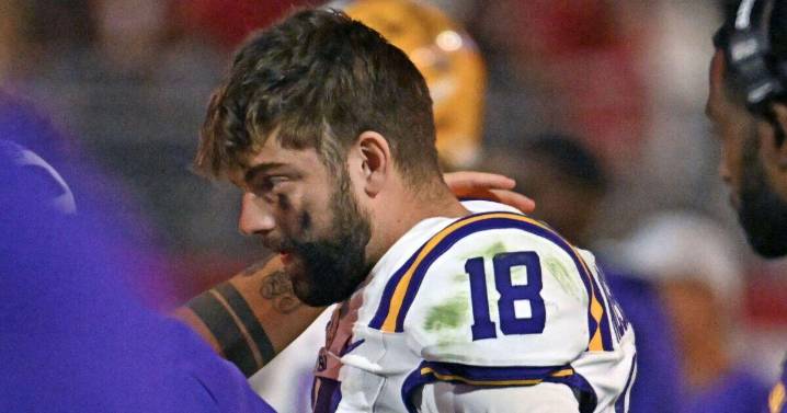 LSU QB Garrett Nussmeier aggravates core injury in practice