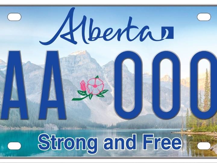 Bell; Alberta's new Strong and Free licence plate