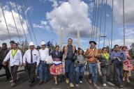 Presidente Jerí Oré supervisa construcción del puente Cantuta, futura vía principal para Huancayo