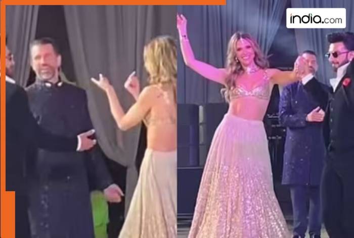 WATCH: Ranveer Singh grooves to his OG hit ‘Jhumka’ with Donald Trump Jr and his girlfriend at Netra Mantena’s grand Udaipur wedding
