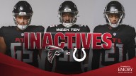 Atlanta Falcons inactives vs. Indianapolis Colts