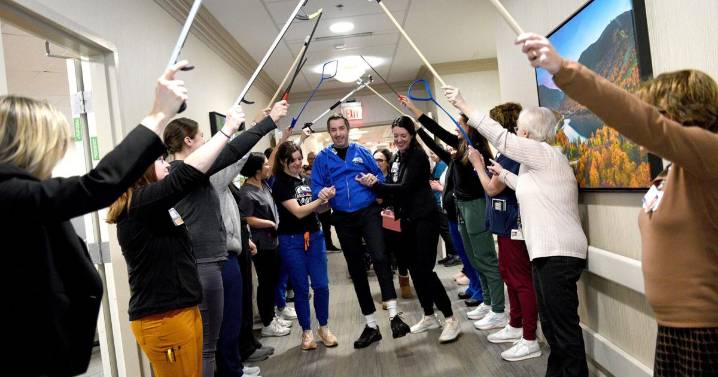 Plymouth police chief, Alex Hutchins, returns home after massive stroke