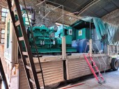 Coopelectric realizó tareas de mantenimiento preventivo a un grupo electrógeno de la zona rural