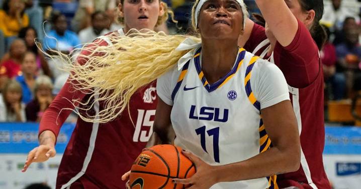 Flau’Jae Johnson leads No. 5 LSU over Washington State 112-35 for 8th straight game over 100 points