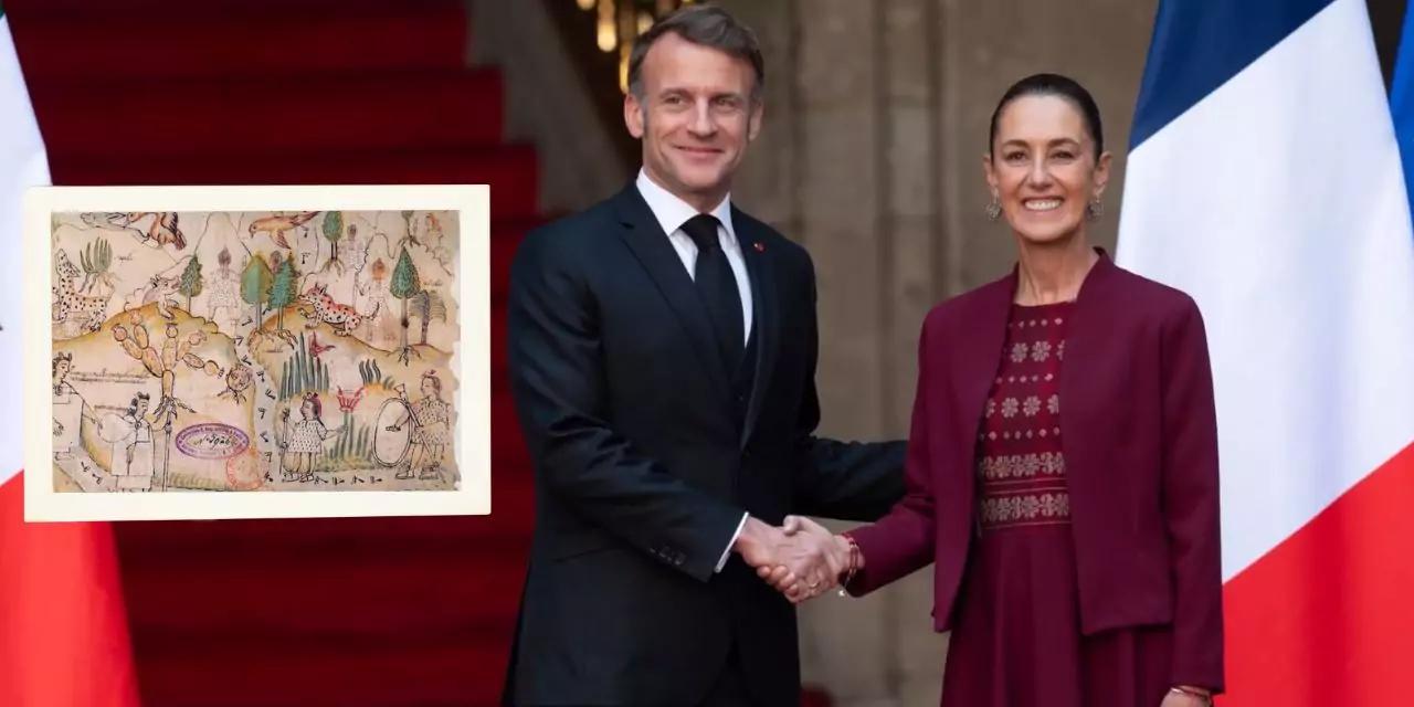 Sheinbaum y Macron firman acuerdos históricos: códices prehispánicos serán exhibidos entre México y Francia en 2026