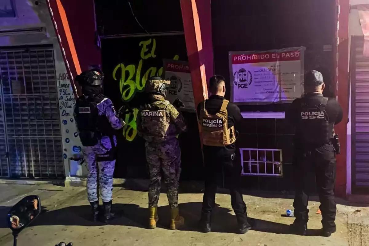 Cateo en un bar de la Supermanzana 93 de Cancún deja 14 mujeres rescatadas y un detenido