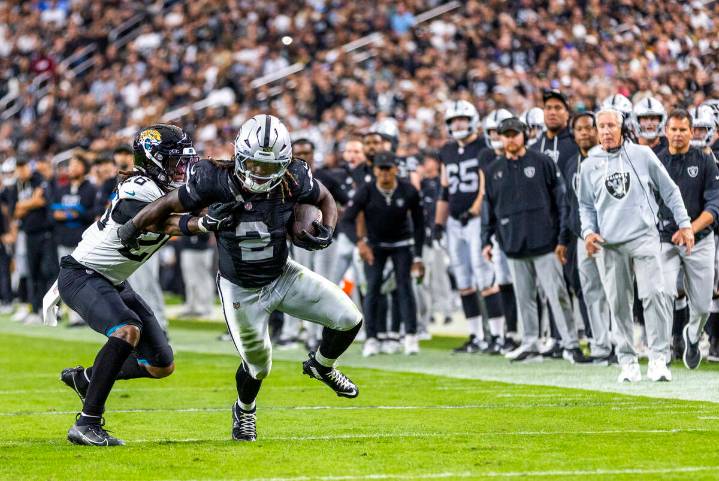 Raiders’ Ashton Jeanty underutilized in overtime loss to Jaguars in Week 9