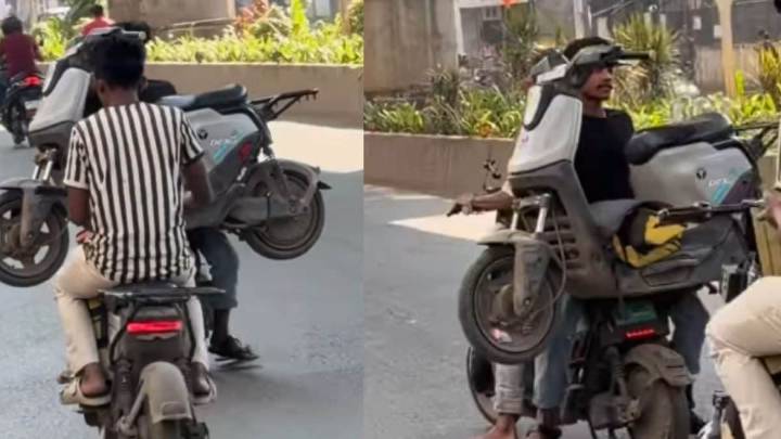 ‘Mumbai Is Not For Beginners’: Man Carries E-bike On His Lap. Yes, You Read That Right— ‘Never A Dull Moment In Andheri’