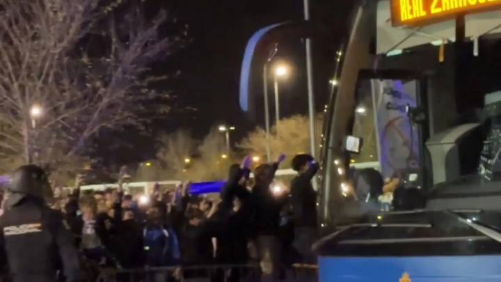 Llegada del Real Zaragoza