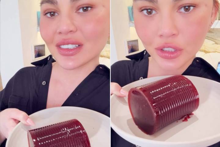 Chrissy Teigen Says It 'Doesn't Get Better' Than Canned Cranberry Sauce, Solidifying She's Team Jellied