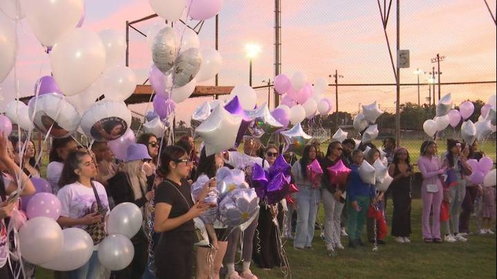 'Just a beautiful soul:' Balloon release held for stabbing victim