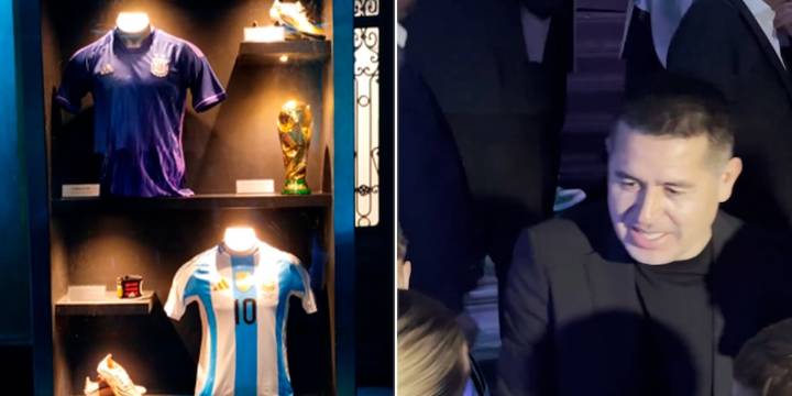 Las reliquias de Messi, el “menú de campeones” y el gesto de Riquelme: las perlitas de la presentación de la camiseta de la Selección