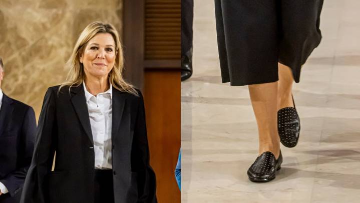 Queen Maxima Visits Indonesia in Sensible Banana Republic Loafers