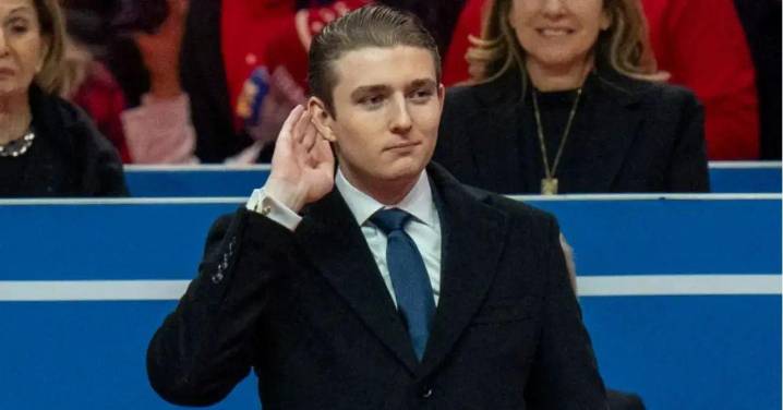 What Barron Trump Said To Joe Biden at His Father's Inauguration Speech