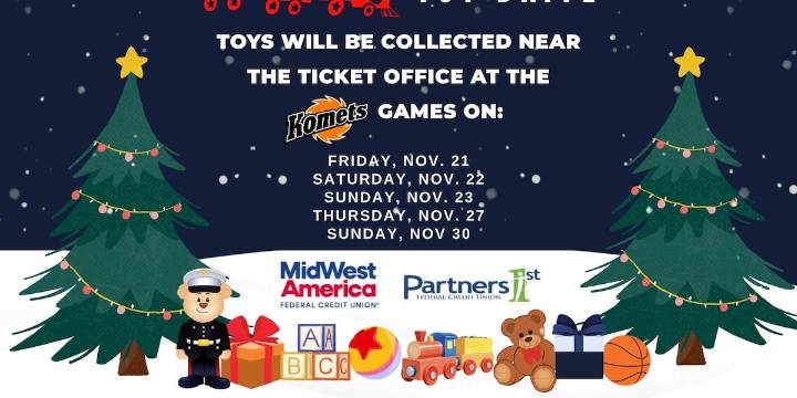 Allen County War Memorial Coliseum partners with Marine Corp Toys for Tots