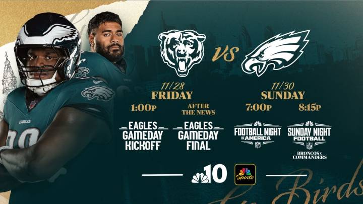 Eagles vs. Bears: How to watch pregame, postgame coverage
