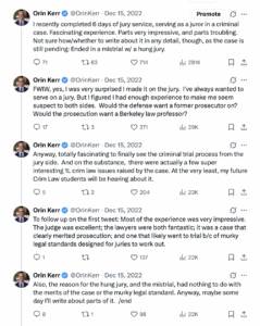 My Experience as a Law Professor Juror