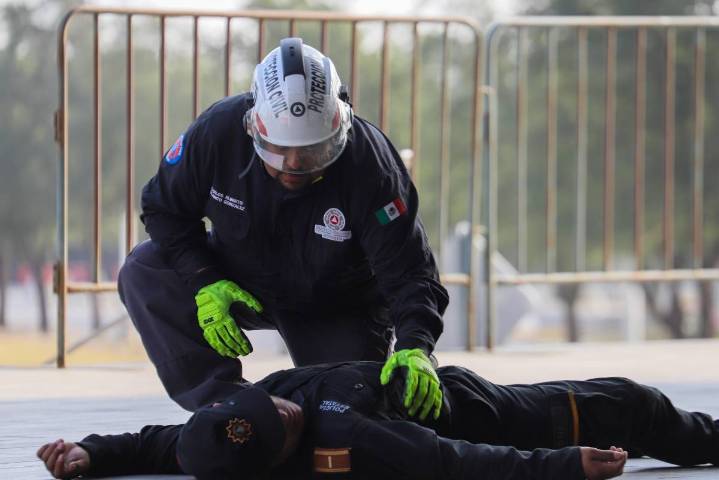 De cara al Mundial de Fútbol 2026 realizan simulacro en estadio BBVA, en Nuevo León