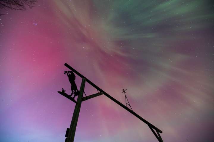 Northern lights put on a show around the region