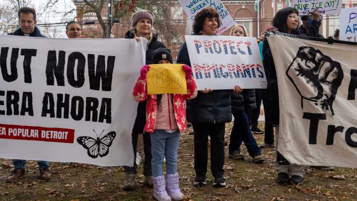 Anti-ICE protest sends message to Detroit schools to 'care more'