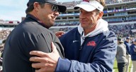 Ole miss coach Lane Kiffin emotional, non-committal about his future, following Egg Bowl triumph