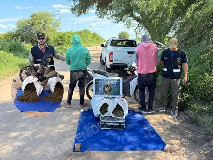 Desbarataron una banda narco que operaba en el norte: dos detenidos con 30 kilos de droga