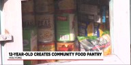 12-year-old creates community food pantry