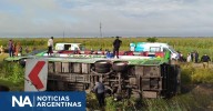 Volcó un micro en la Ruta 2: dos muertos y varios pasajeros heridos