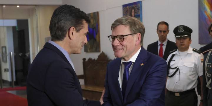 El presidente de Bolivia se reunió con el ministro de Exteriores de Alemania para reactivar las relaciones bilaterales