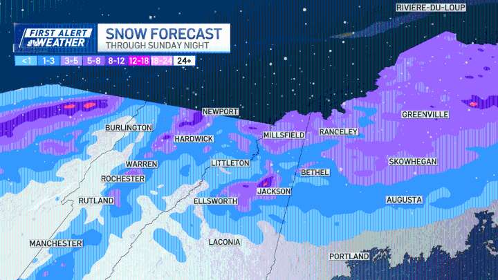 Tracking weekend storm bringing rain, ice and snow to Mass., NH, Maine