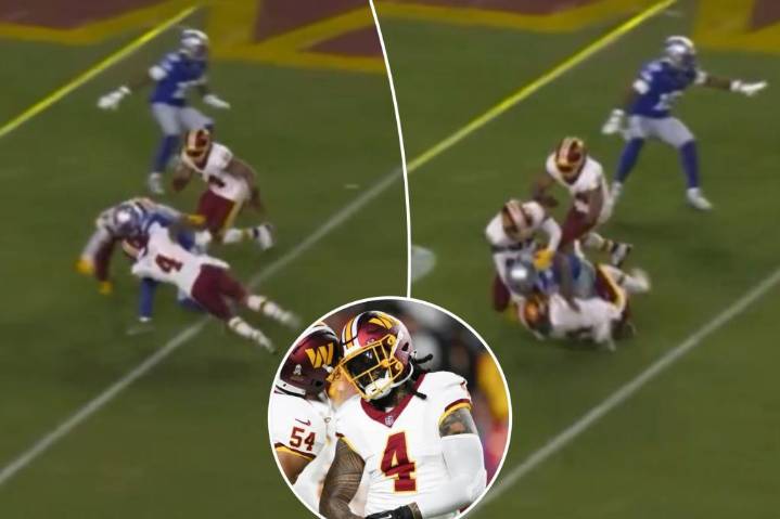 See the hip-drop tackle that got Commanders' Frankie Luvu suspended