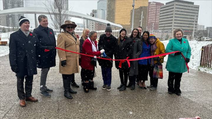 New public park opens in downtown Edmonton