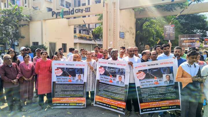 South Nagpur’s Besa-Pipla Boils Over: Crore-Home Buyers Left Stranded in Dust and Potholes