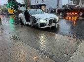 Staten Island: Car door, parts scattered across major street