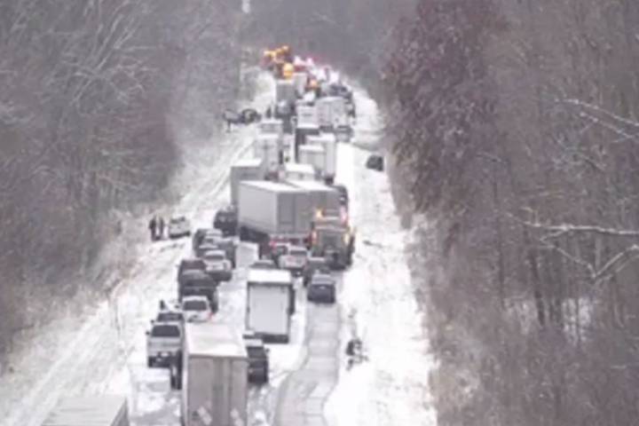 45 Vehicles Involved in Major Pileup in Indiana amid Snowy Conditions