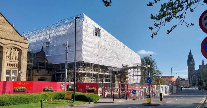 Stunning images show progress on major revamp of iconic Greater Manchester building
