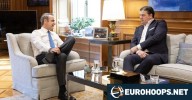 Dejan Bodiroga meets the Greek Prime Minister in Athens