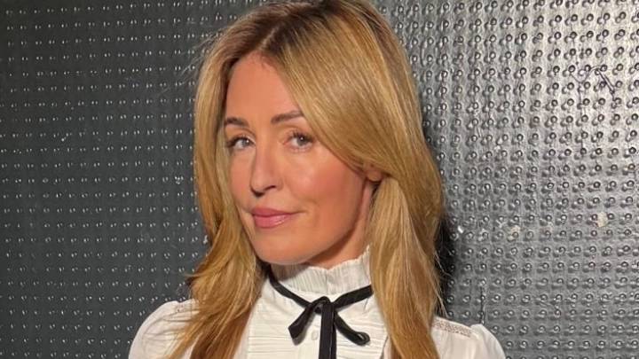 Cat Deeley rocks a new look on This Morning wearing a M&S mini skirt and platform heels