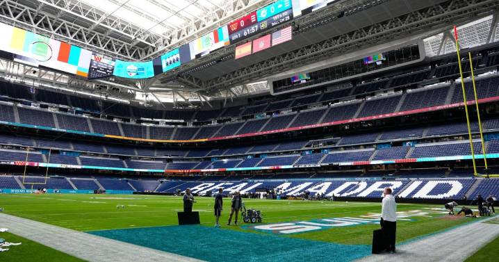 Atmosphere at Santiago Bernabeu Stadium looking a lot different ahead of 1st NFL game in Spain