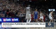 No. 19 Gonzaga's second-half surge crushes No. 23 Creighton Bluejays, 90