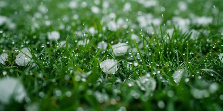 La Calera se vistió de blanco: fuerte granizada le amargó el domingo a más de uno