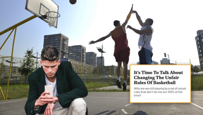 Liberal Argues Rules Of Basketball Are Flawed After Losing Pickup Game